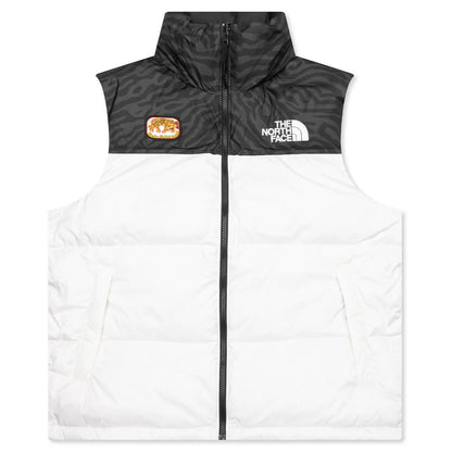 1996 Retro Nuptse Vest White Dune
