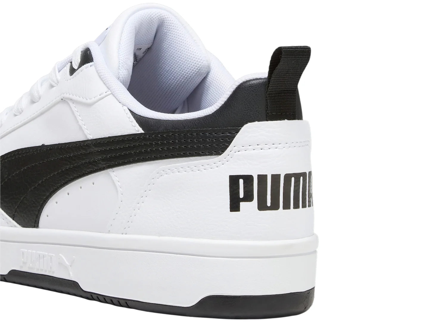 Tenis PUMA Rebound V6 Low Blanco y Negro para Hombre