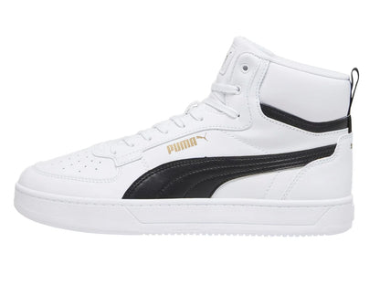 Tenis PUMA Caven 20 Mid Blanco Negro y Oro para Hombre