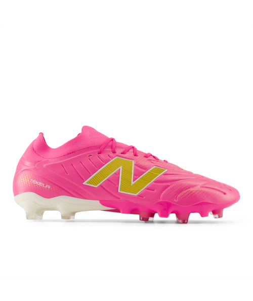 New Balance Tekela Pro Low V5 FG Firm Ground Mens Soccer Cleats Pink Heat
