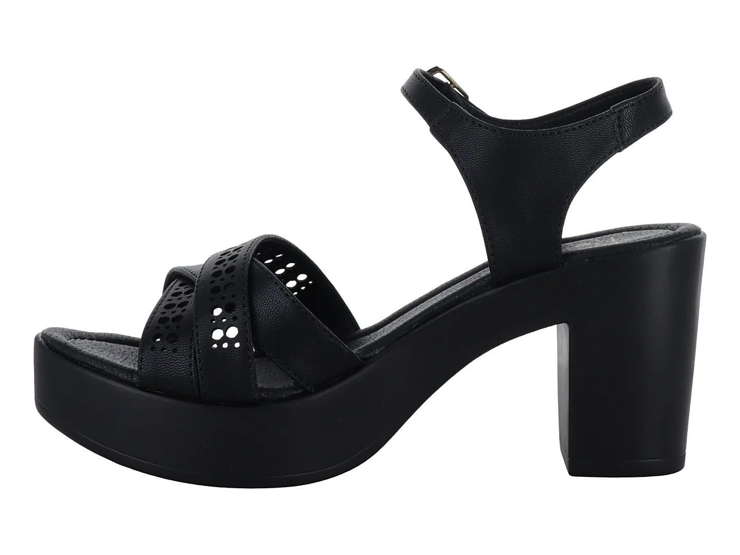 Sandalias Luna Rosa Color Negro para Mujer