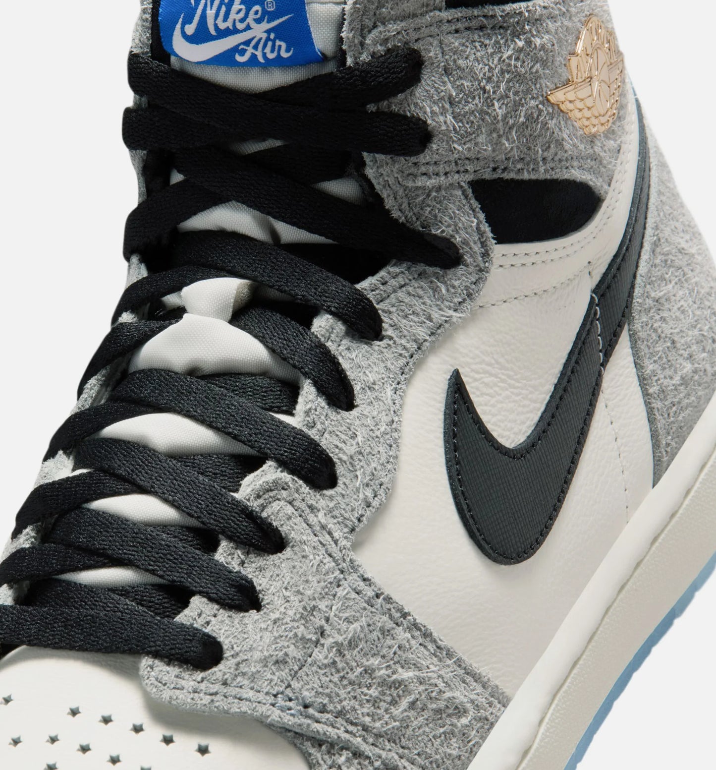 Air Jordan 1 Retro High OG Cool Grey Mens Lifestyle Shoe Cool Grey Black Sail Game Royal White