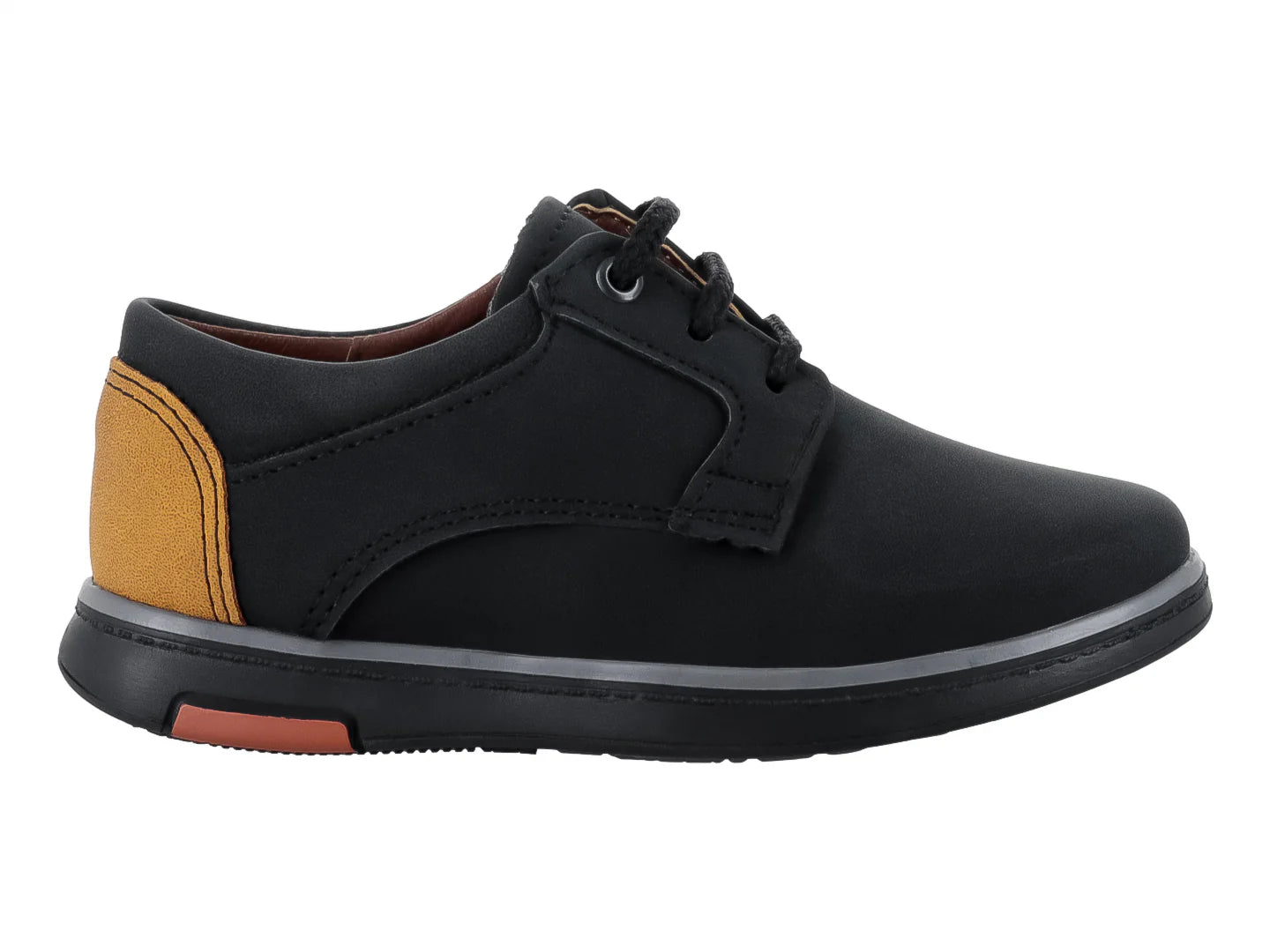 Zapatos Germany Nubuck Negro Amarillo para Niño
