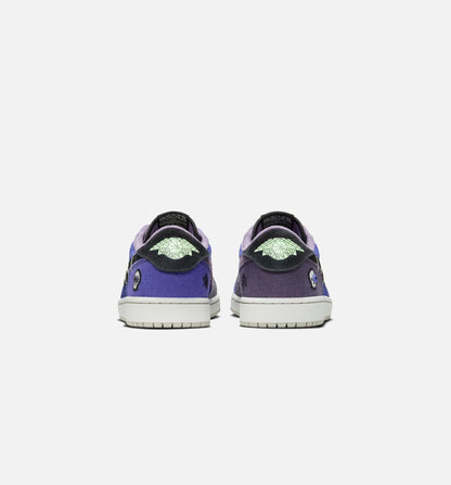Air Jordan 1 Low OG Regency Purple and Dark Raisin Mens Lifestyle Shoe Regency Purple Vapor Green Black Dark Raisin Daybreak Light Silver