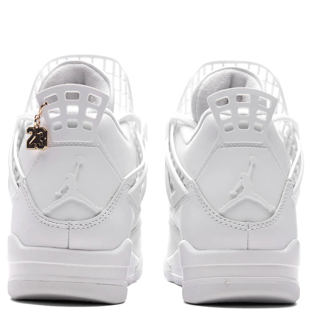 Womens Air Jordan 4 Net White Phantom Metallic Gold