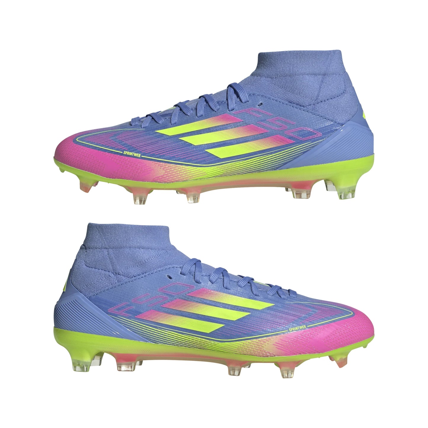 adidas F50 Pro Mid Womens Firm Ground Boots Blue