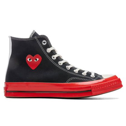 Converse x Comme Des Garcons PLAY All Star Chuck 70 Hi Red Sole Black
