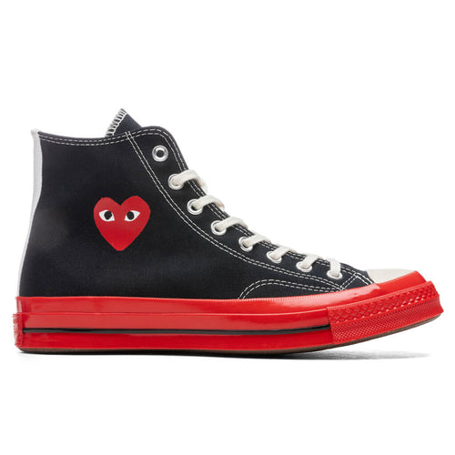 Converse x Comme Des Garcons PLAY All Star Chuck 70 Hi Red Sole Black