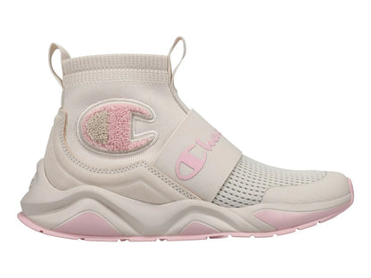 Tenis Champion Rally Pro Beige y Rosa para Mujer