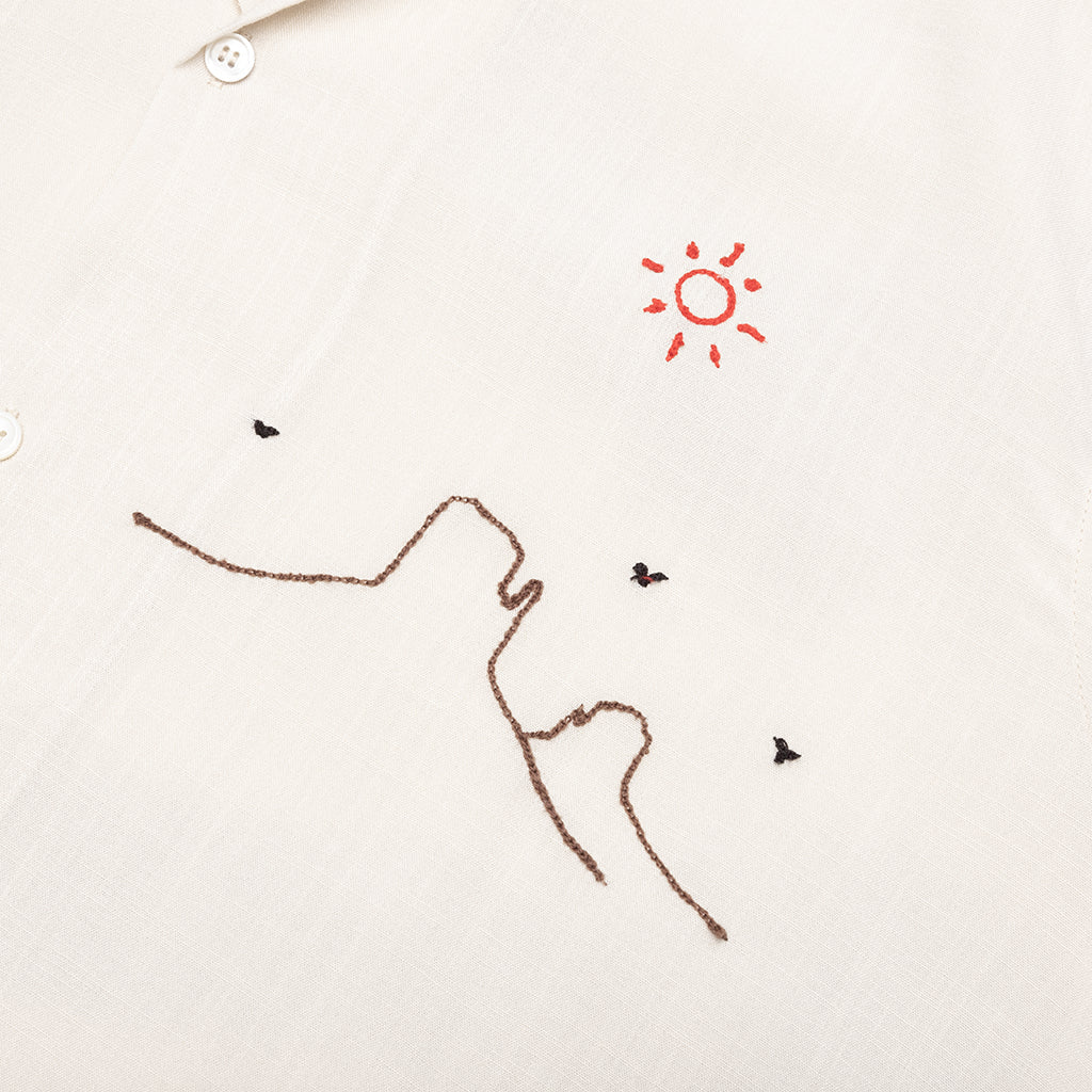 Into the Distance Camp Shirt Ivory