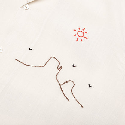Into the Distance Camp Shirt Ivory