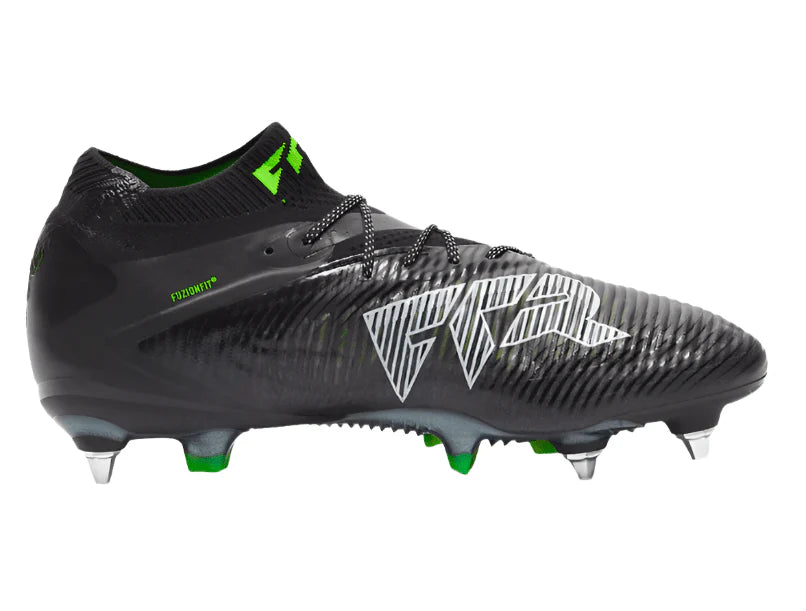 PUMA Future 8 Ultimate Mxsg Soft Ground Soccer Cleats Black Cool Light Grey Fluo Green