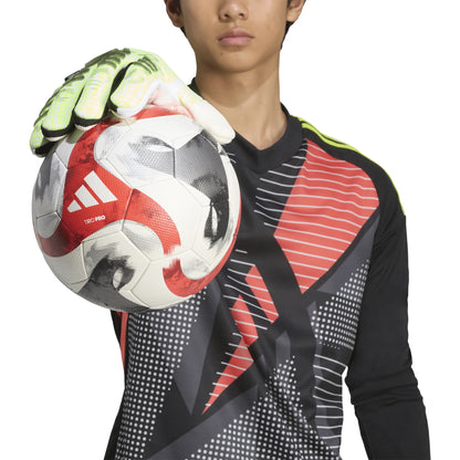 adidas Predator Pro Fingersave Goalkeeper Gloves Lemon White Black