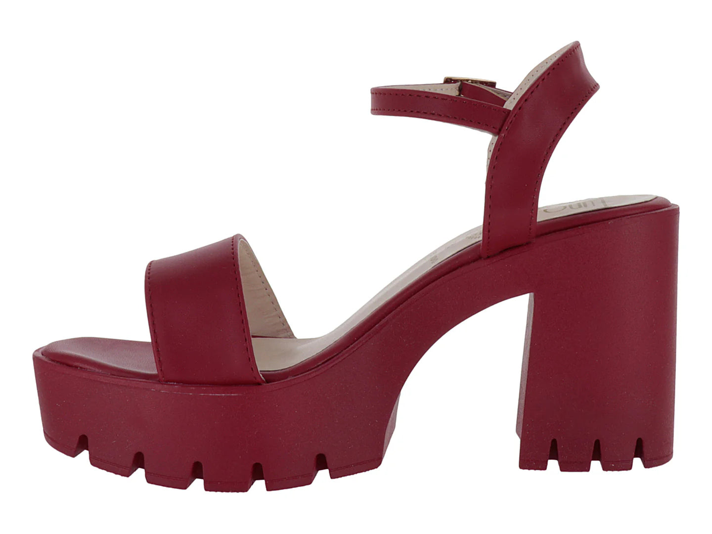 Sandalias Luna Rosa Rojo para Mujer