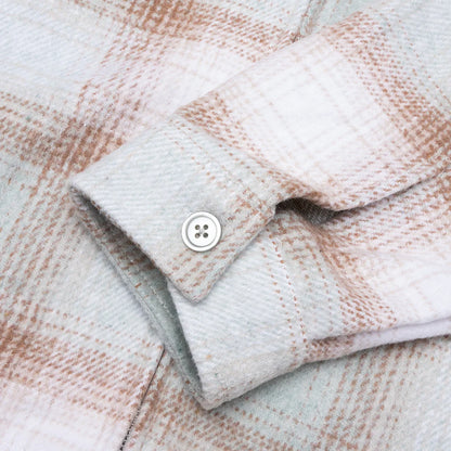 Wordmark Zip Shirt Sage