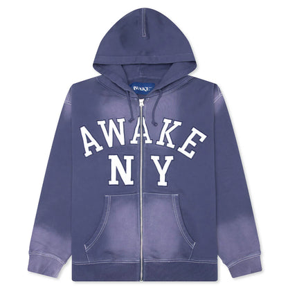 Collegiate Arch Zip Hoodie Navy