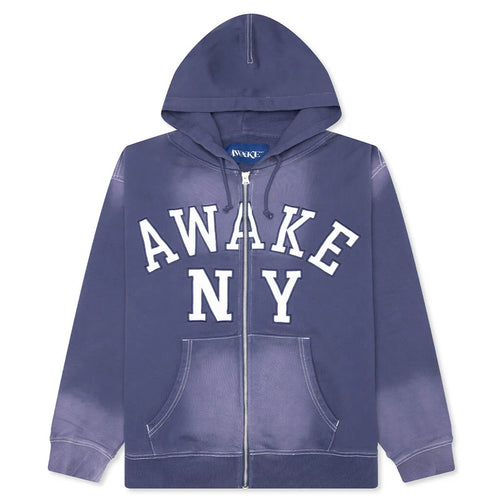 Collegiate Arch Zip Hoodie Navy
