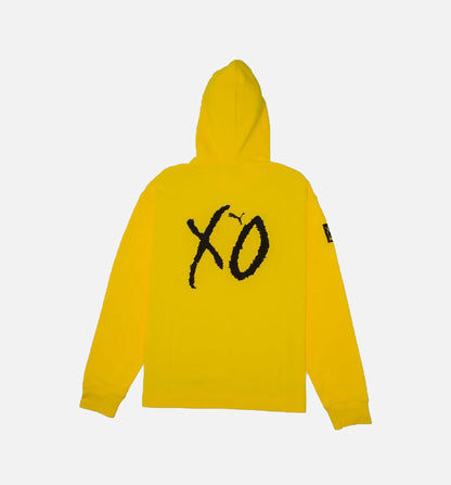 The Weeknd Collection Xo Mens Oversized Hoodie Yellow Black