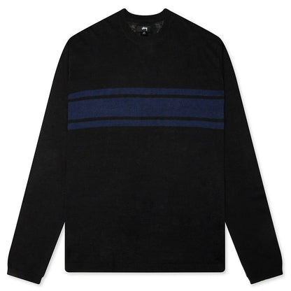 Lightweight Striped Sweater Black