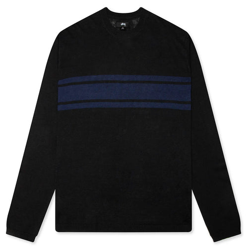 Lightweight Striped Sweater Black
