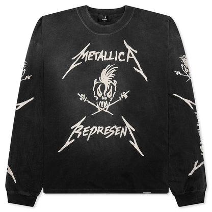Metallica Garage Inc L S T Shirt Stained Black