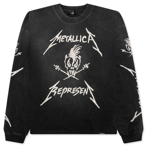 Metallica Garage Inc L S T Shirt Stained Black