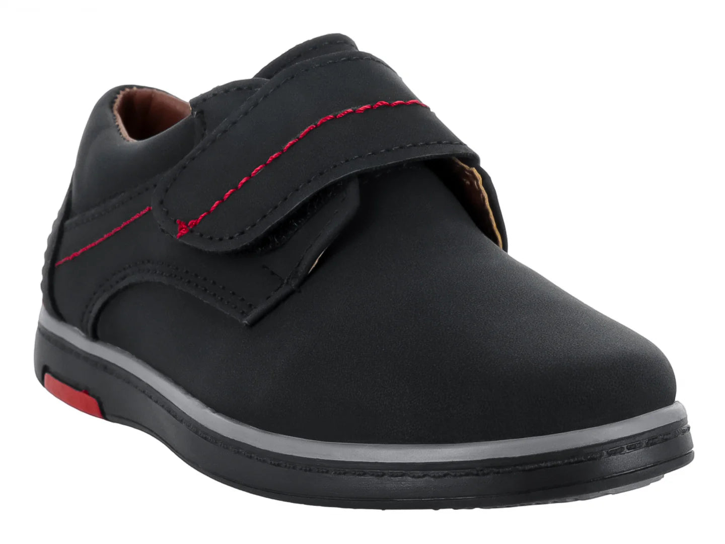 Zapatos Germany 5000 Nubuck Negro Rojo para Niño