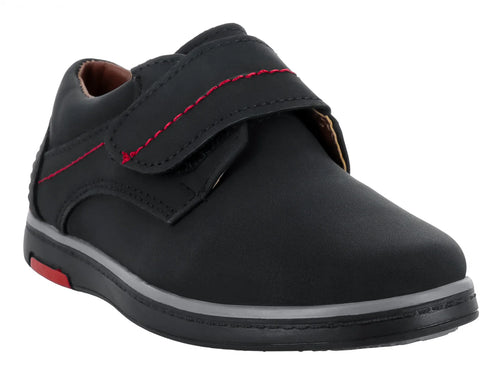 Zapatos Germany 5000 Nubuck Negro Rojo para Niño
