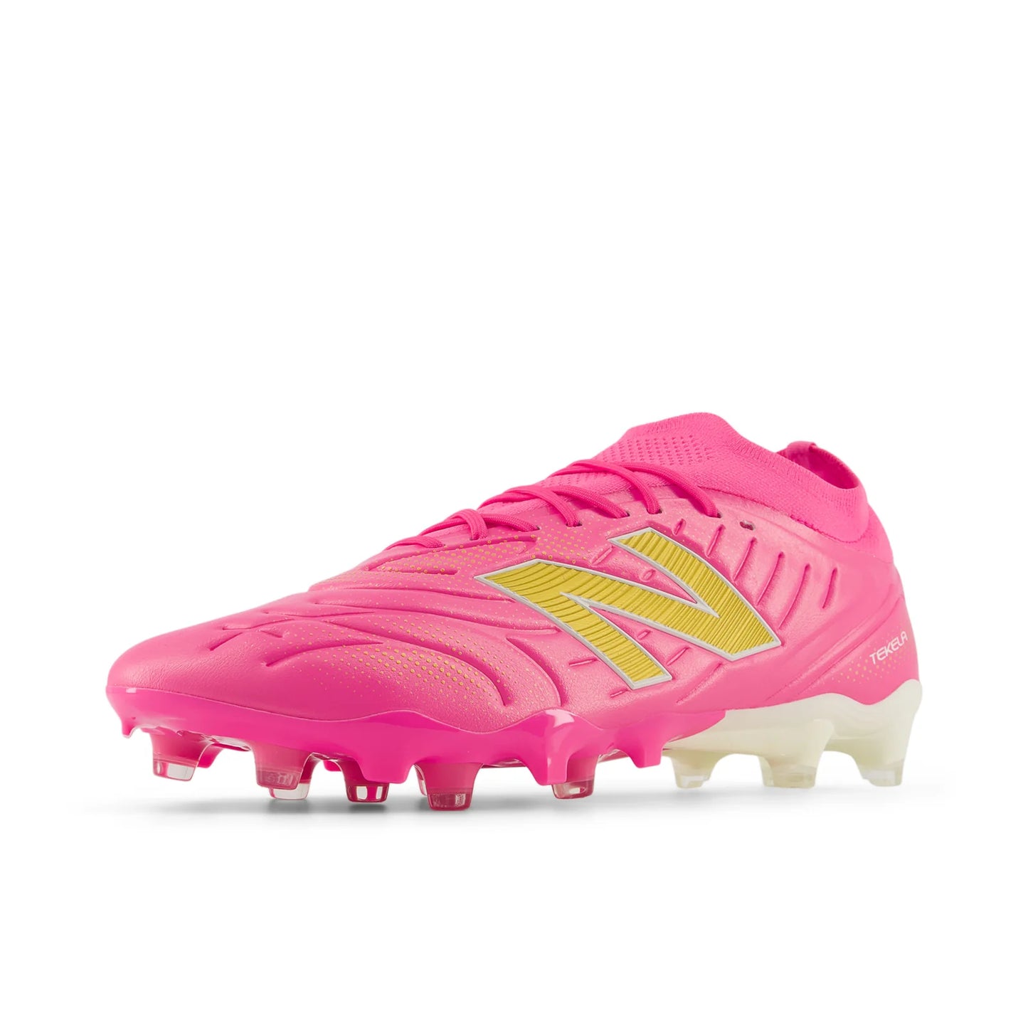 New Balance Tekela Pro Low V5 FG Firm Ground Mens Soccer Cleats Pink Heat