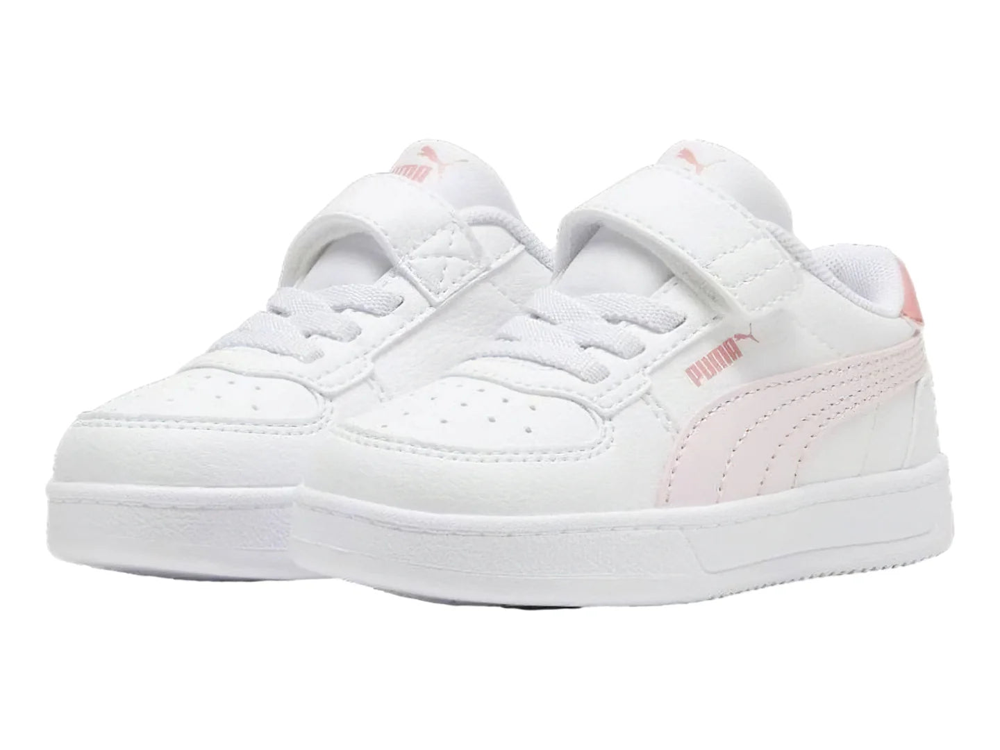 Tenis PUMA Caven 20 Blanco y Rosa para Niña