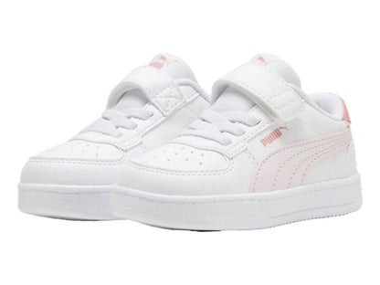 Tenis PUMA Caven 20 Blanco y Rosa para Niña