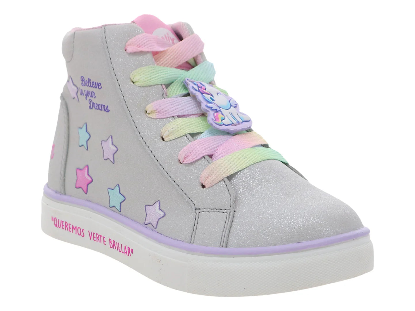 Tenis Tropicana Plata para Niña