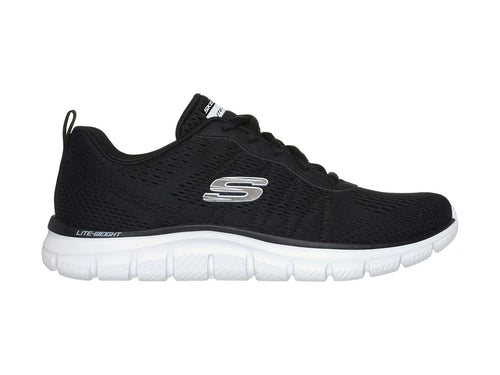 Tenis Skechers Track Negro con Blanco para Mujer