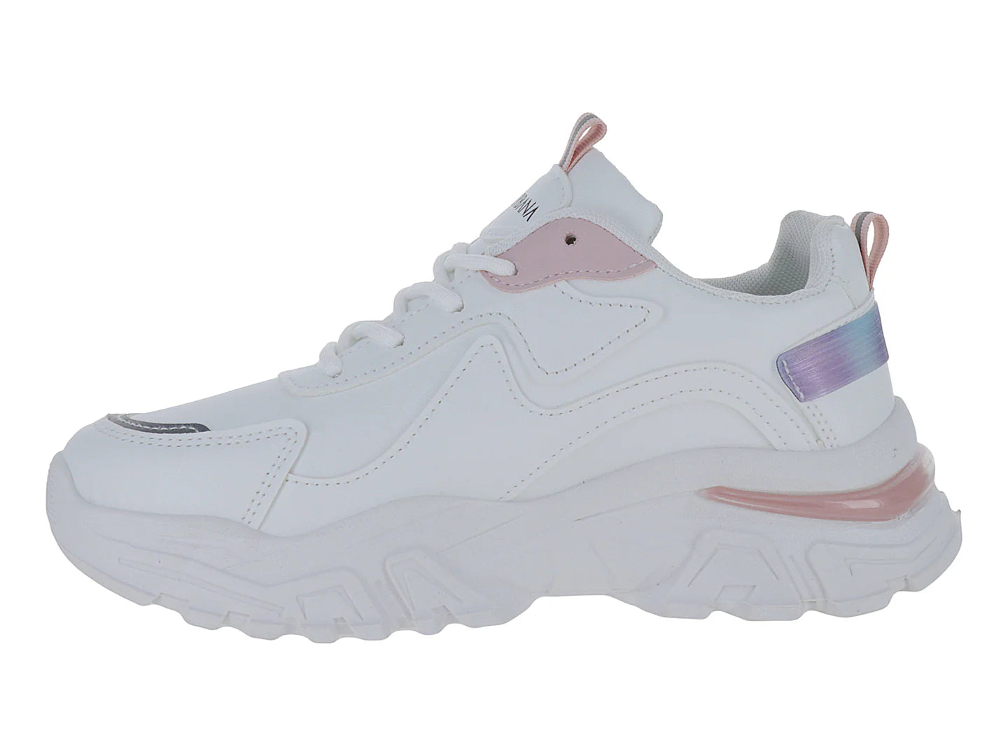 Tenis Via Urbana Blanco Rosa para Mujer