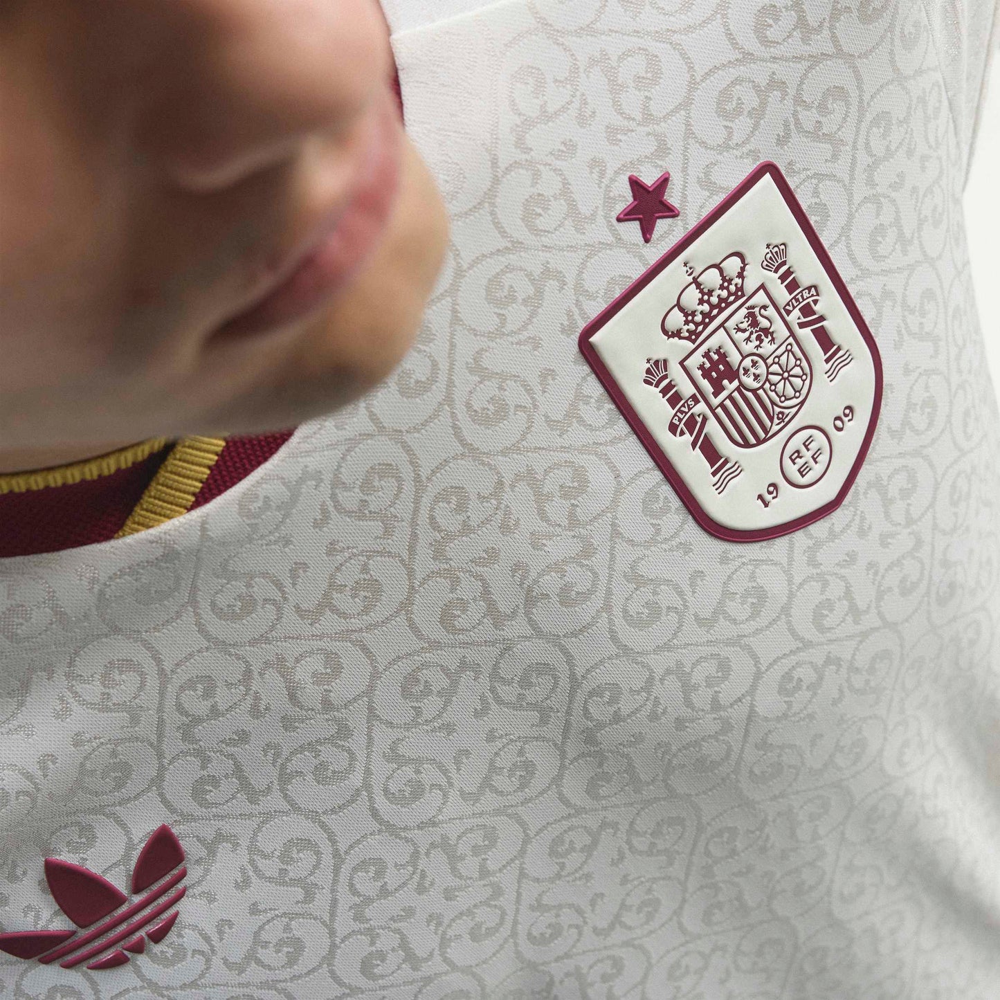 adidas Spain Away Authentic Mens Soccer Jersey 2026 White