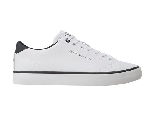 Tenis Tommy Hilfiger TH Vulc Core Low Leather Blanco para Hombre