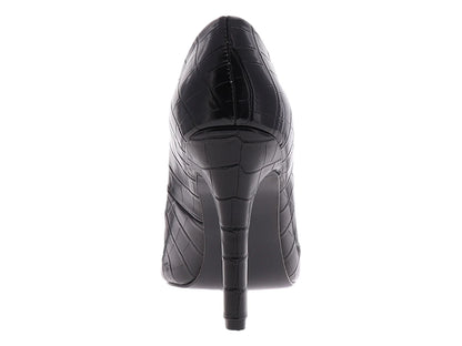 Zapatillas Luna Rosa Negro Efecto Croco