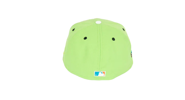 New Era 59Fifty Philadelphia Phillies 2008 World Series "Stone Age Pack" Fitted Hat - Lime Green