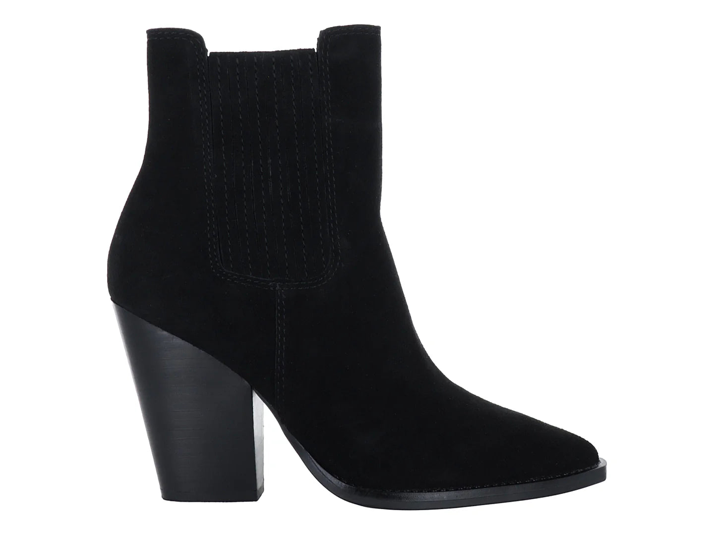 Botines Vaqueros Steve Madden Negro Gamuza para Mujer