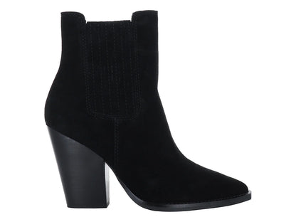 Botines Vaqueros Steve Madden Negro Gamuza para Mujer
