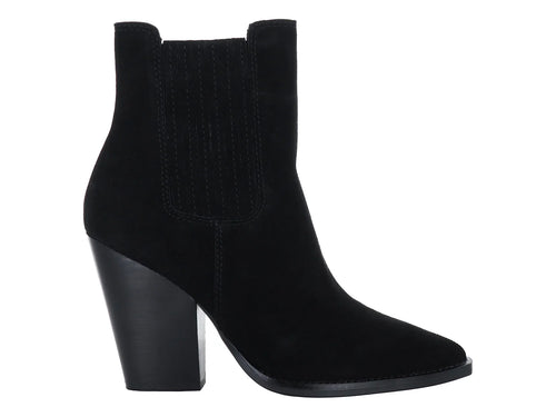 Botines Vaqueros Steve Madden Negro Gamuza para Mujer