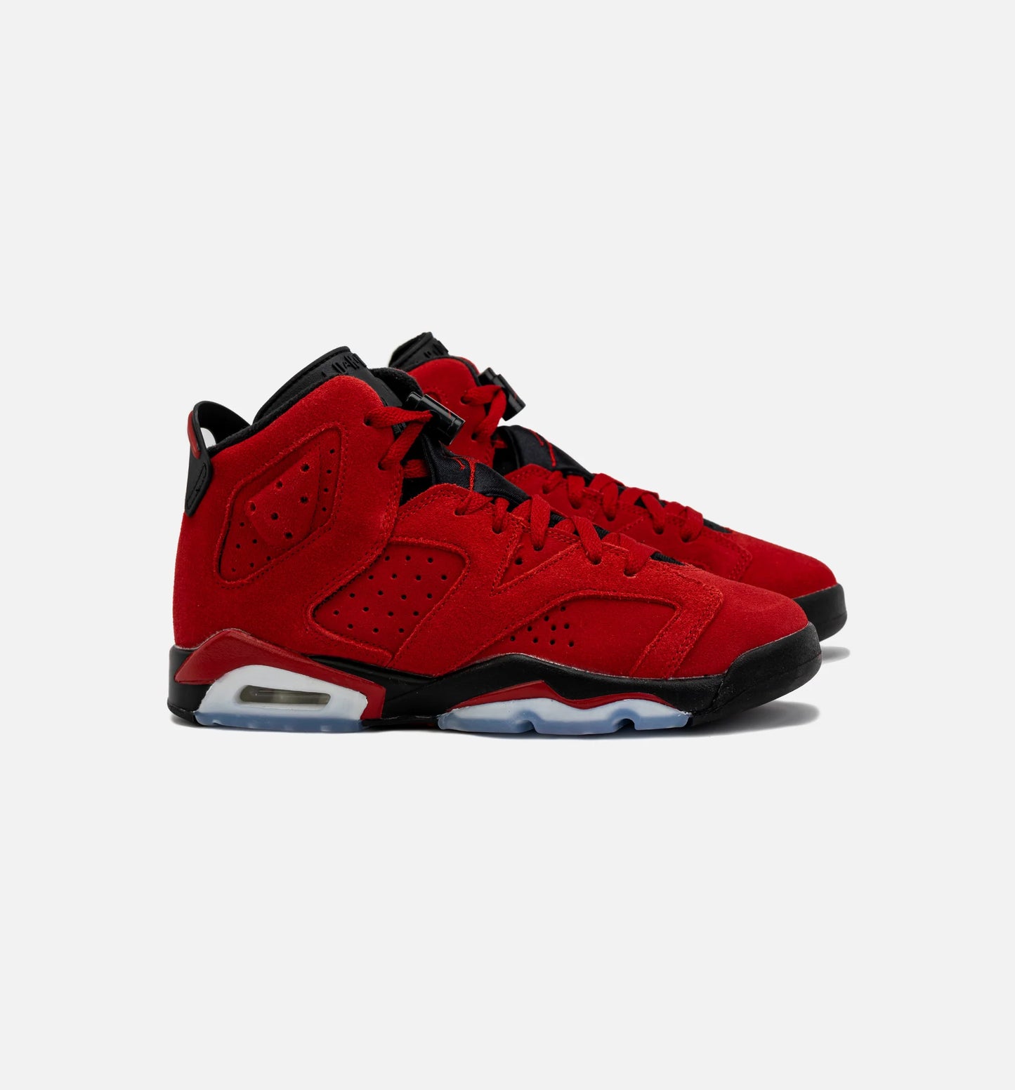 Air Jordan 6 Retro Toro Bravo Grade School Lifestyle Shoe Red Black