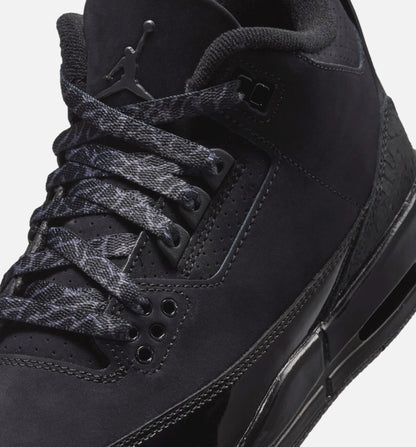 Air Jordan 3 Retro Black Cat Grade School Lifestyle Shoe Black Dark Charcoal Black Free Shipping