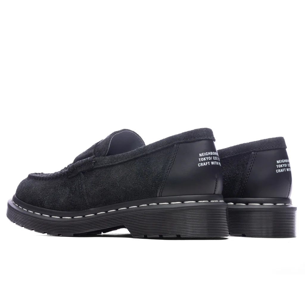 Dr Martens x Neighborhood Penton Creeper Black Hairy Suede Smooth