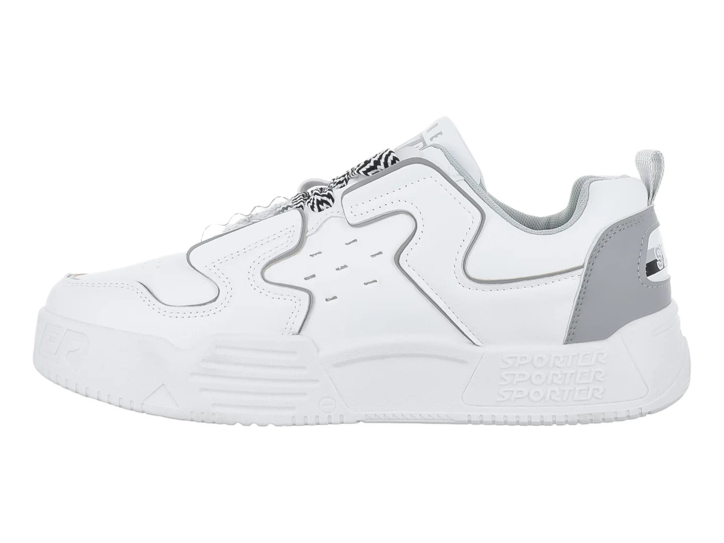 Tenis ZAEM Blanco y Gris para Hombre