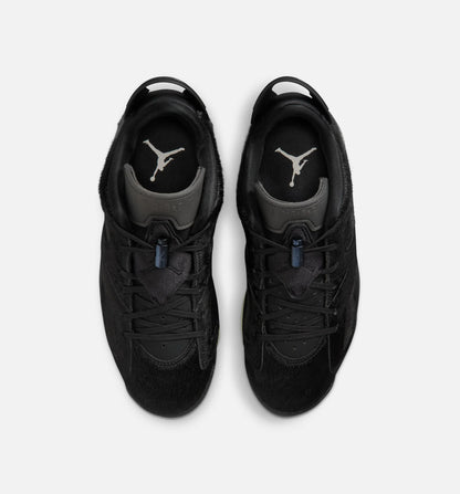 Air Jordan 6 Retro Low Blackout Womens Lifestyle Shoe Black Black