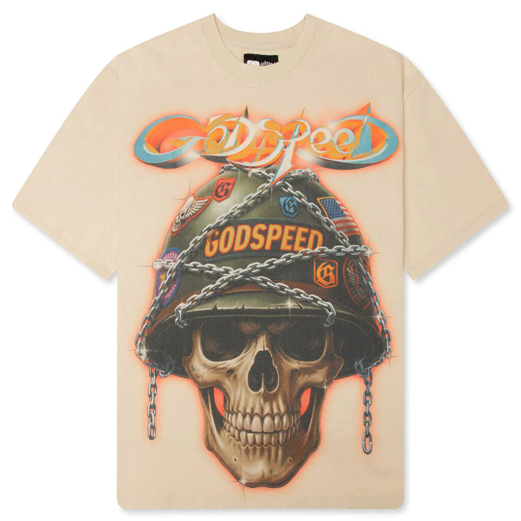 Badges of Honor T Shirt Beige