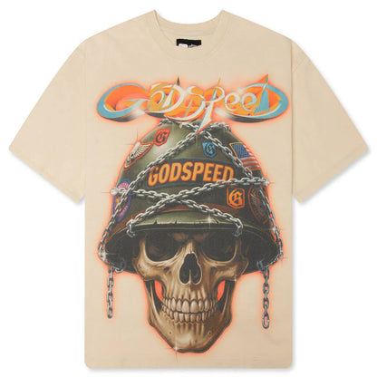 Badges of Honor T Shirt Beige