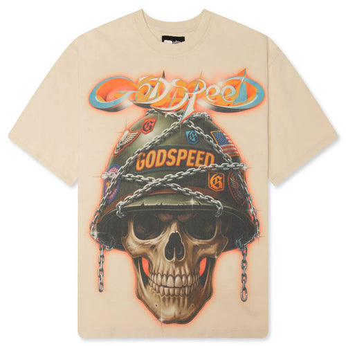 Badges of Honor T Shirt Beige
