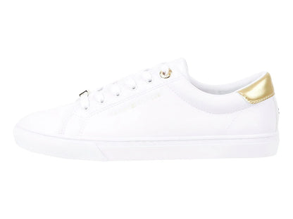 Tenis Tommy Hilfiger Court Sneaker Blanco y Dorado para Mujer